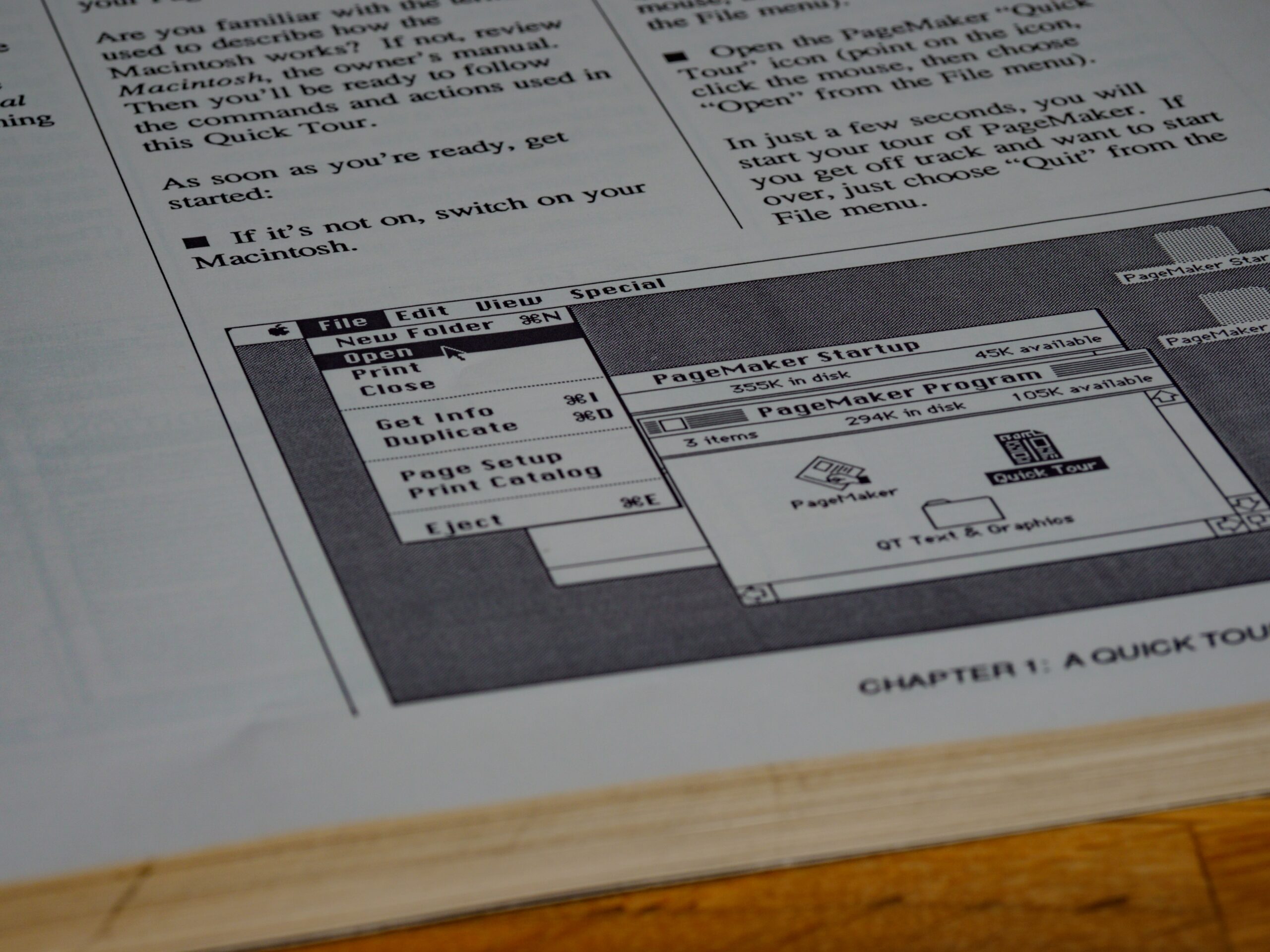 image of an user manual